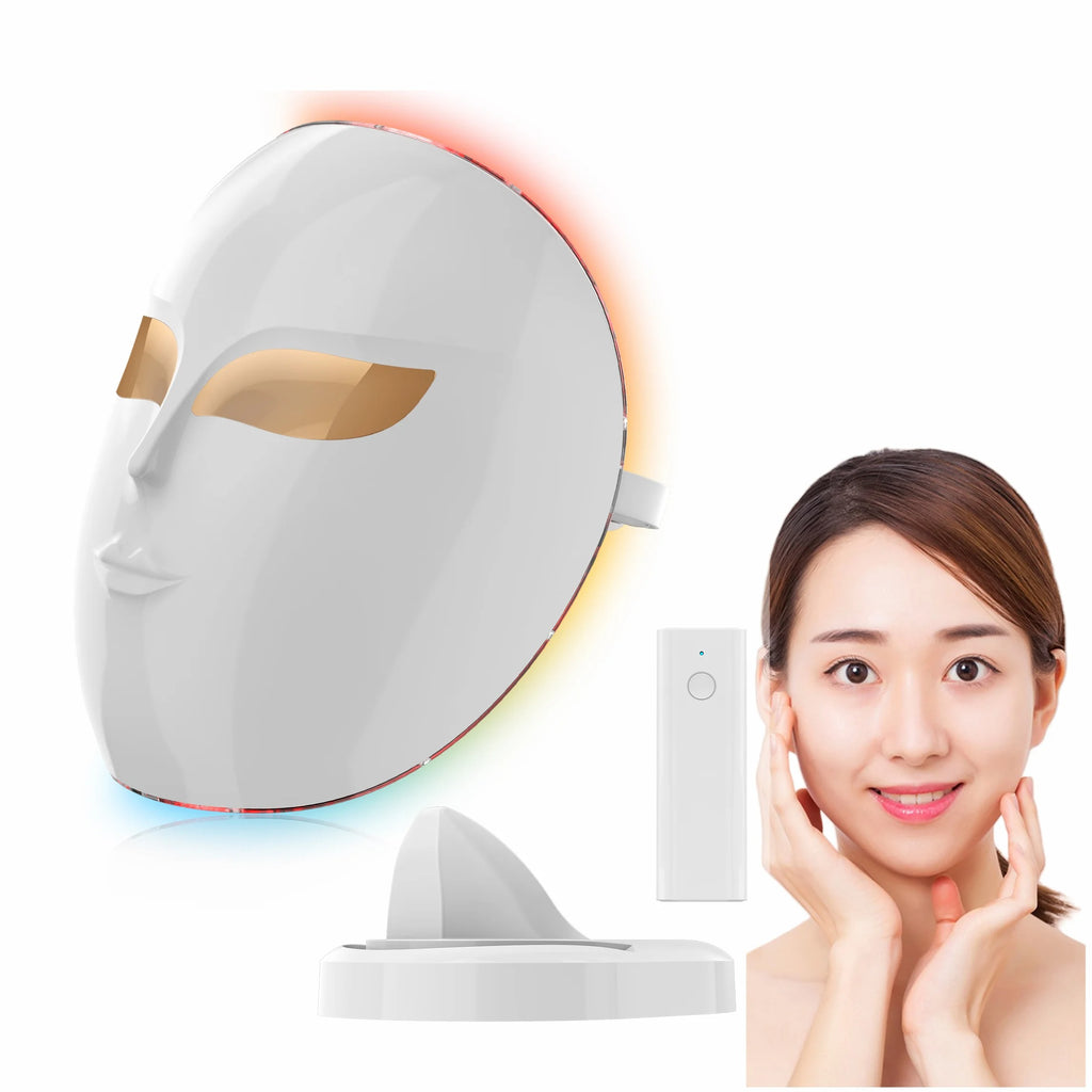 Rechargeable LED Face Mask with Lighting