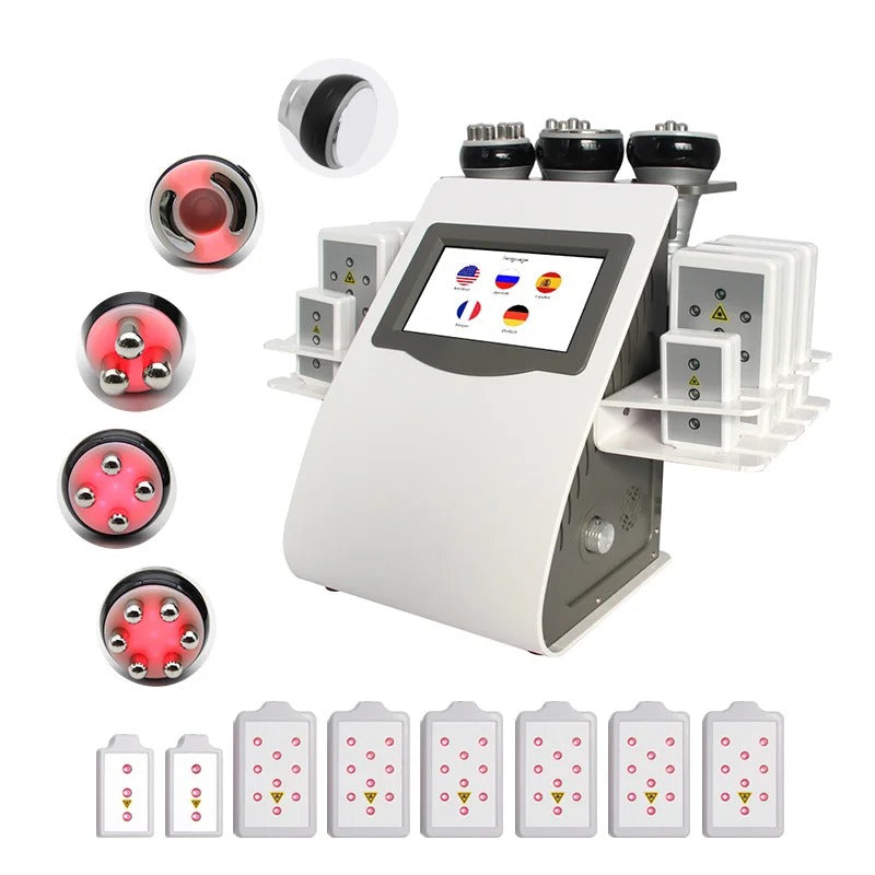 Body Sculpting Massager with Vacuum, Cavitation and 6-in-1 Red Light Treatment
